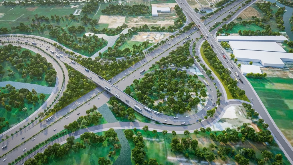 nut giao thong vanh dai 3 phoi canh ngay