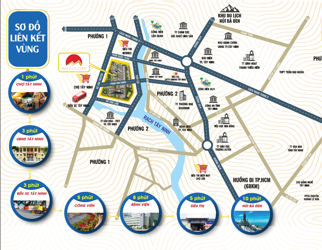 Dự án Golden City Tây Ninh có tiềm năng không ? 2 so do vi tri golden city tay ninh